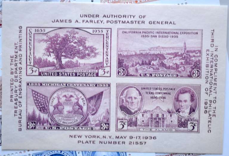 Lot of $68 Various Complete US Souvenir Sheets