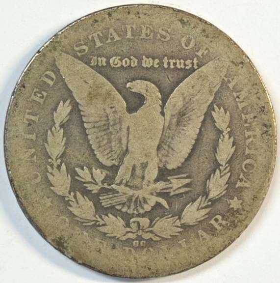 Key date 1878-CC Morgan Silver Dollar. Scarce 'CC'
