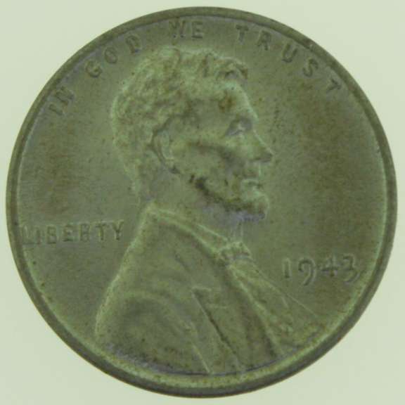 1943 Lincoln Wheat 1 Cent Steel Penny