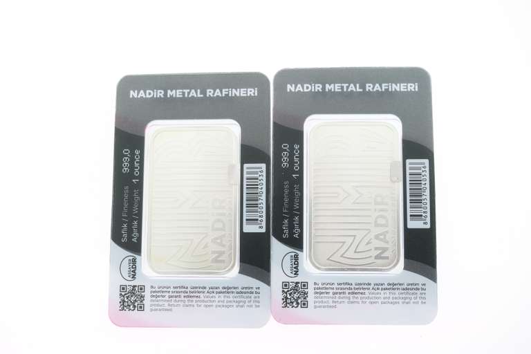 Two Set Pure .999 Silver Bars