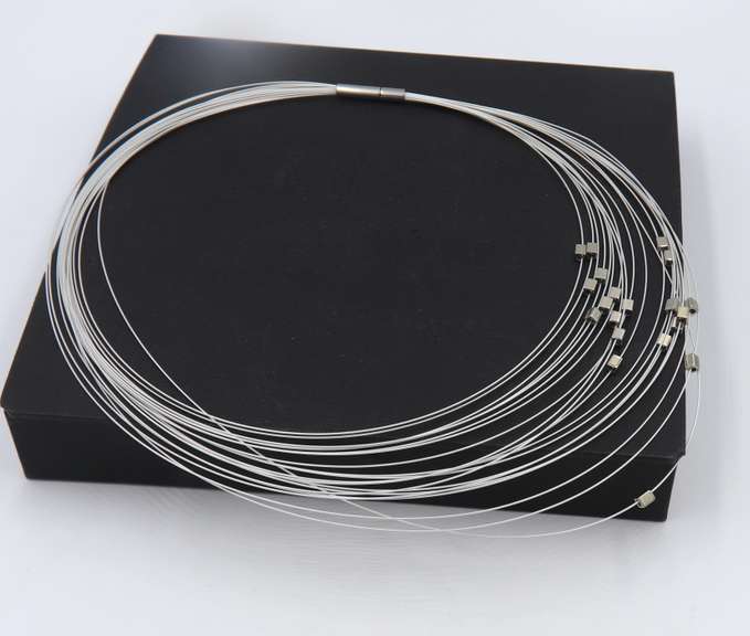 I. Gorman Sterling Silver Multi Row Necklace