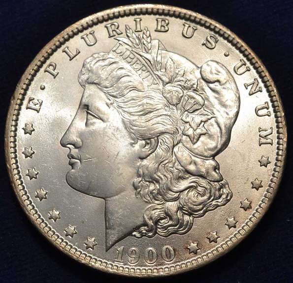 1900-O Morgan Silver Dollar, BU.