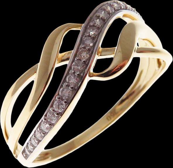 One-Of-a-Kind 18kt Yellow Gold Diamod Band