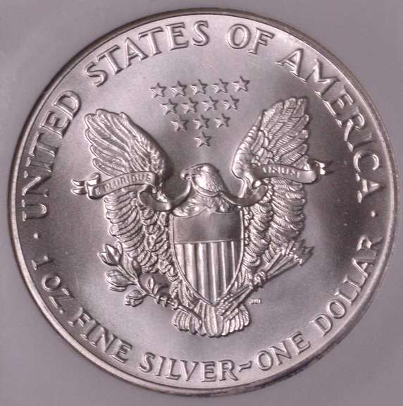 1987 American Silver Eagle NGC MS69