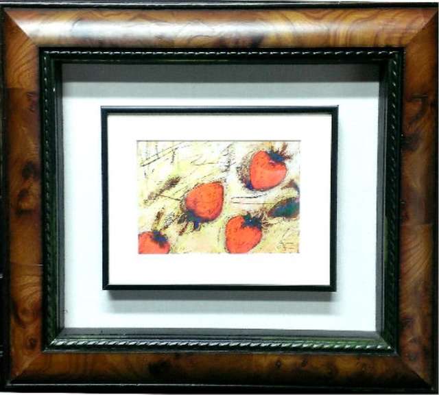 Strawberry Pastel with unique frame!