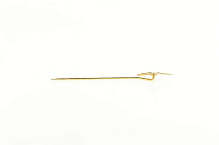 12K Yellow Gold Phoenix Ornate Black Hills Gold Bird Stick Pin