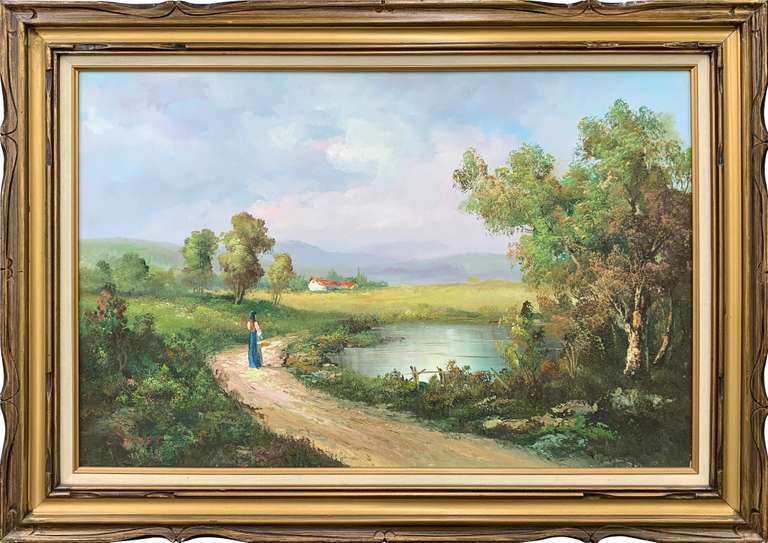 Framed Oriignal Oil Painting Signed