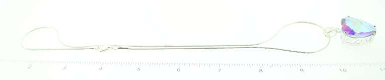 Dazzling Mystic Rainbow Topaz Snake Chain Necklace