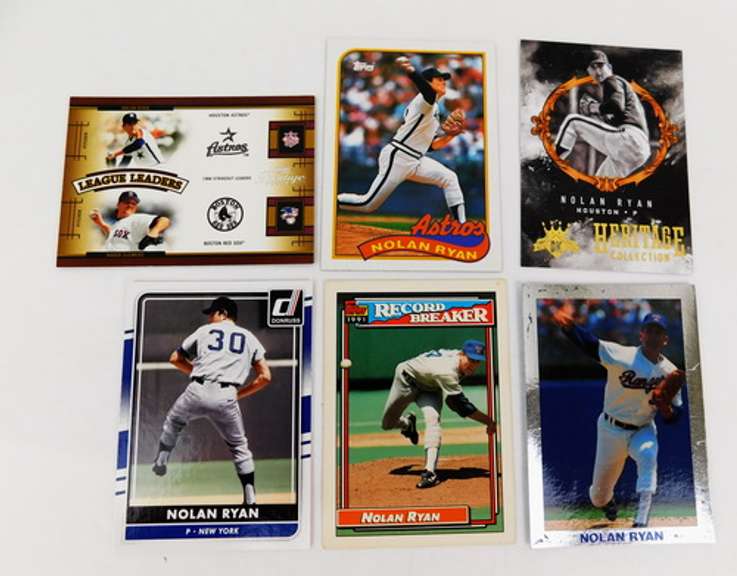 6 Nolan Ryan Baseball Cards