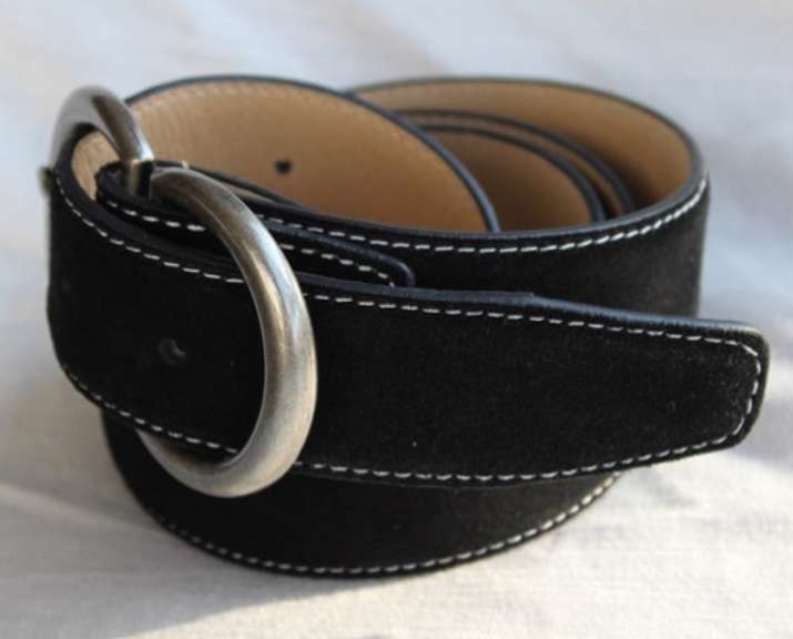 Classy Fine Quality Suede Belt, Made In Italy
