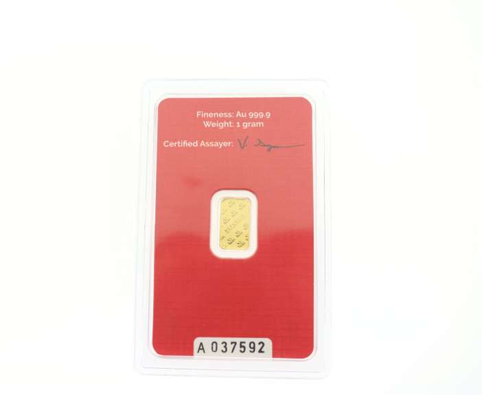 1 Gram Pure .999 Gold Bar