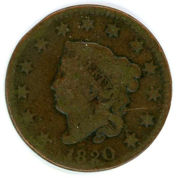 1820 Coronet Head Large Cent
