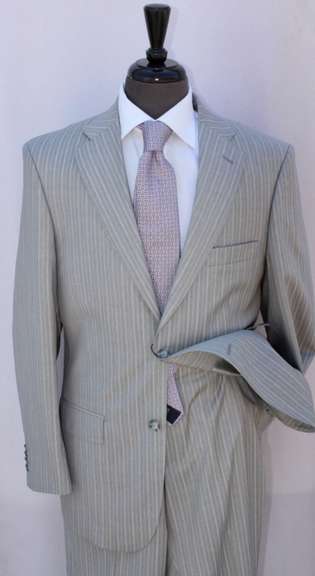 A Unique 2-button Wool & Silk Comfort fit Suit