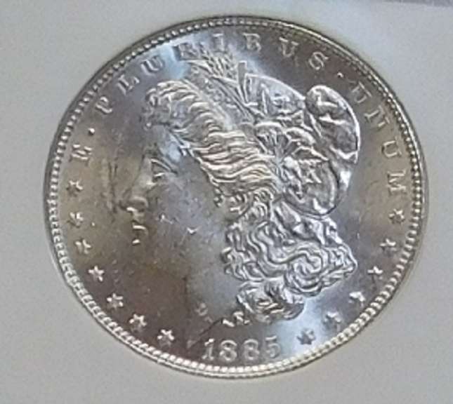 1885 Morgan Dollar NGC BU, Magnificent