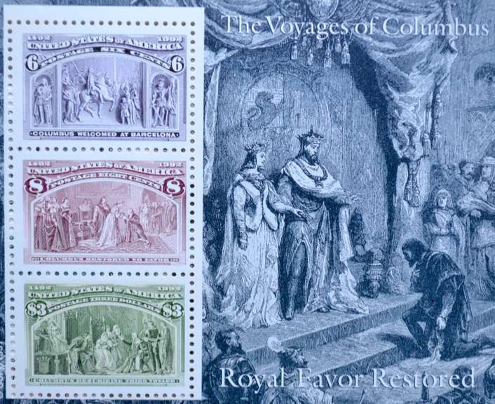 $49 Face Value Voyages of Columbus 1992 Set of Six Mint NH Souvenir