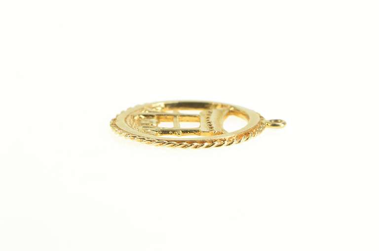 14K Yellow Gold Freeport Bazarre Torii Gate Bahamas Charm/Pendant
