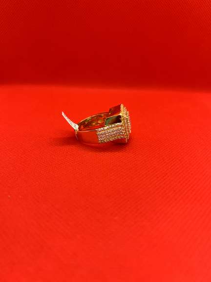 BREATHTAKING MENS 14K YELLOW GOLD RING WITH 6.50 CARATS OF DIAMONDS