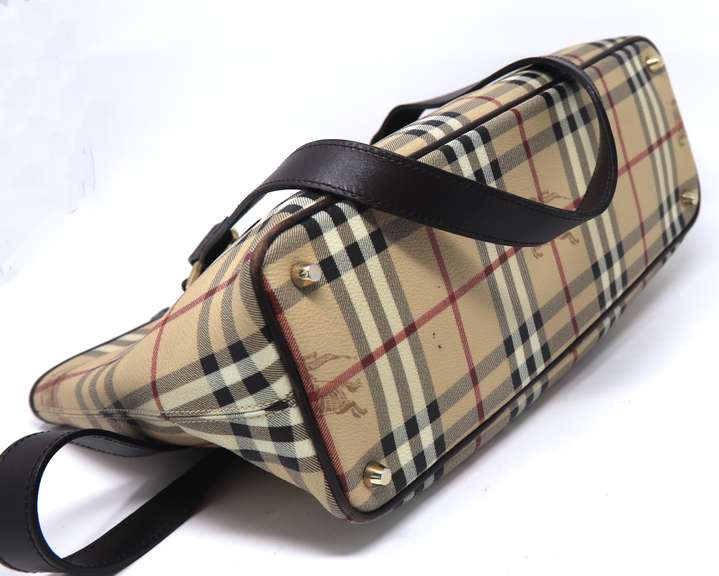 Burberry Haymarket Check Coated Canvas Regent Tote