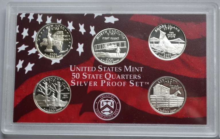 2001 Silver US Proof Set