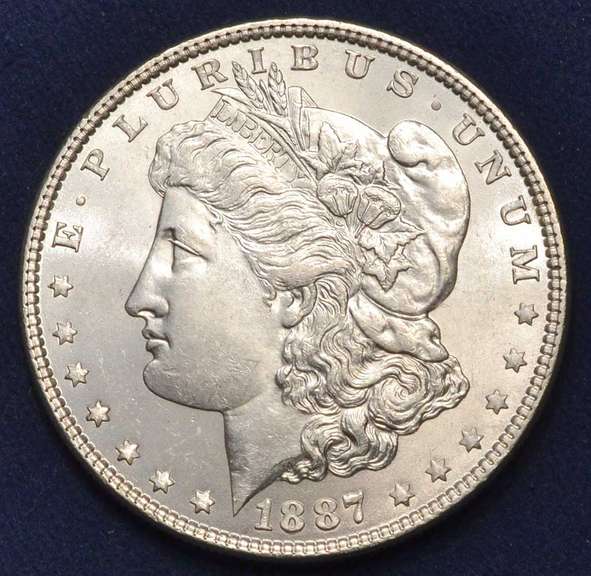 1887 Morgan Silver Dollar, BU.