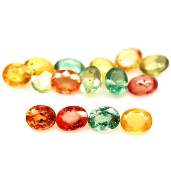 Heated only! 6.70ct fancy color Sapphire set