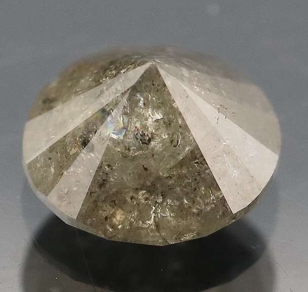 Stunning 1.27ct smooth cut gray Diamond solitaire