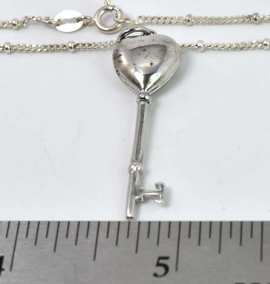 Silver Key Necklace