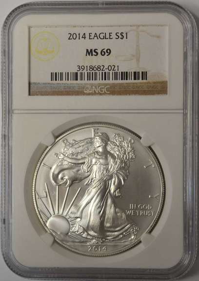2014 American Silver Eagle NGC MS69