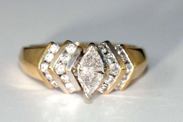 Sparkling Diamond Cocktail Ring in 14k