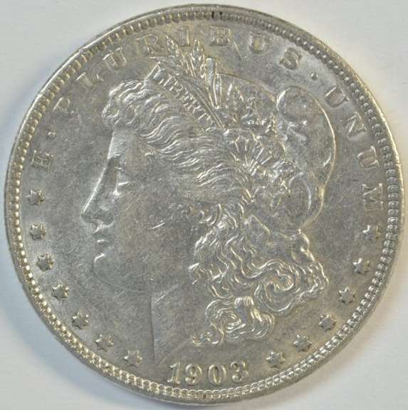 Near Mint 1903-P Morgan Silver Dollar. Better date