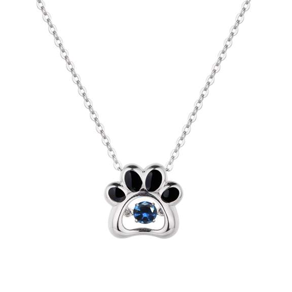 'PAW' Pendant in dancing stone
