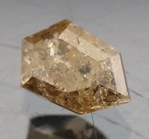 Unique shape! .65ct smooth cut Chocolate Diamond solitaire