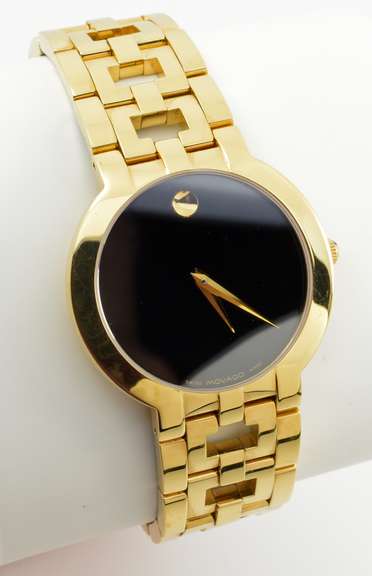 Iconic Men's Movado Museum Classic in Gold PVD