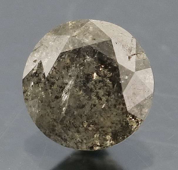 Beautiful .80ct gray and black Diamond solitare