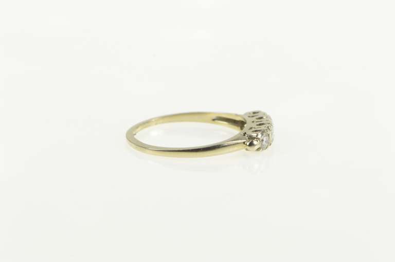 18K Yellow Gold 0.32 Ctw Diamond Classic Wedding Band Ring