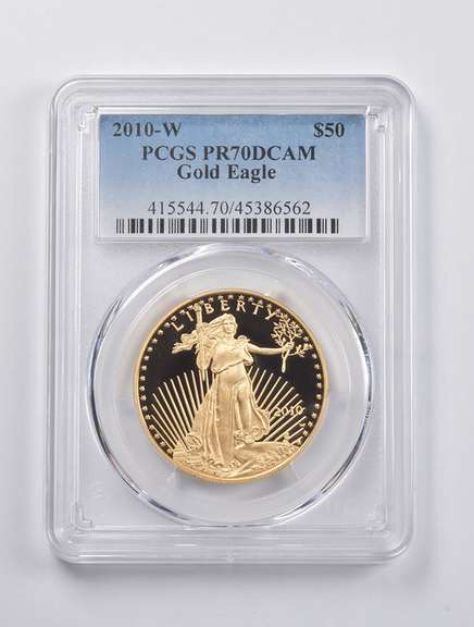PR70 DCAM 2010-W $50 American Gold Eagle 1 Oz. .999 Fine Gold PCGS