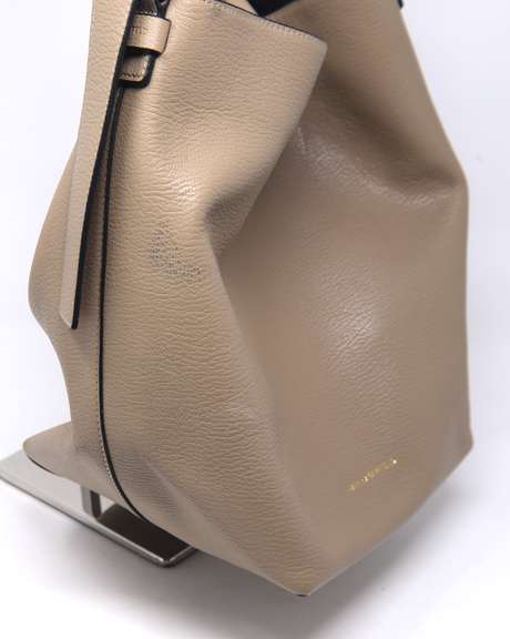 Karl Lagerfeld Brown Leather Tote Bag