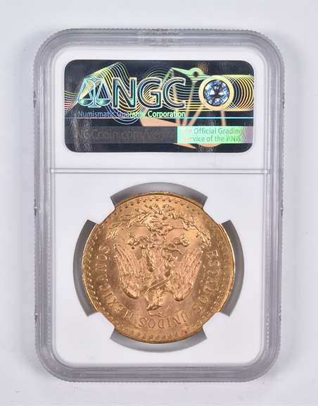 MS62+ 1926 Mexico 50 Pesos Gold NGC