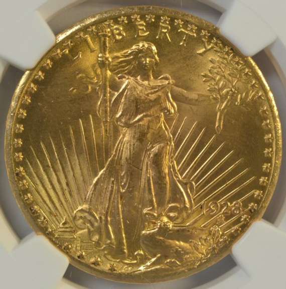 Gorgeous 'Gem' BU 1928 St. Gaudens $20 Gold Piece. NGC MS64