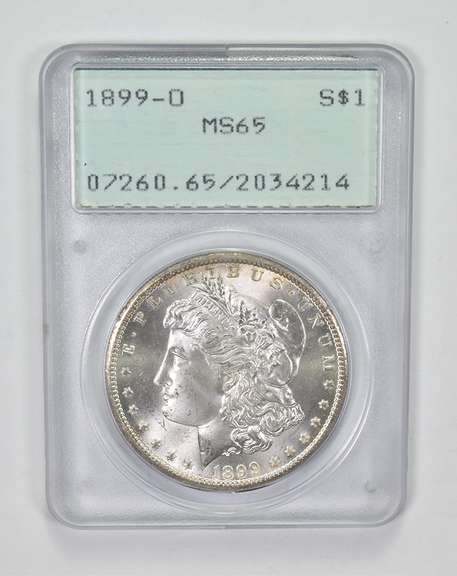 MS65 1899-O Morgan Silver Dollar - Graded PCGS