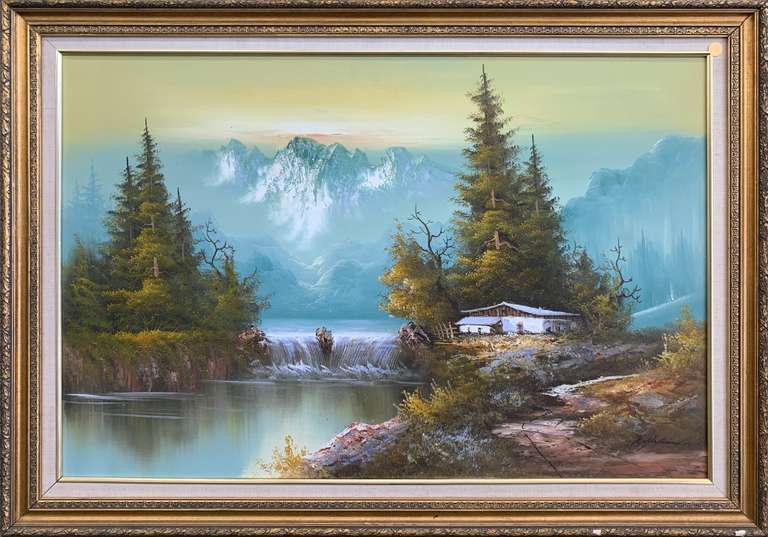 Framed Original Oil Painting Signed