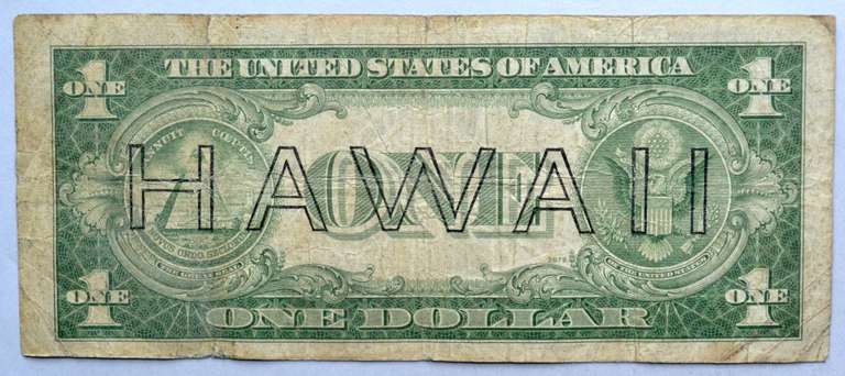$1 1935 A Hawaii Emergency Issue Silver Certificate Fr2300