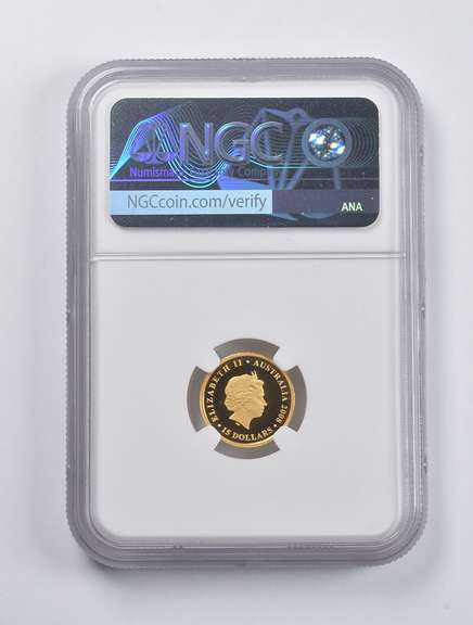 PF70 UCAM 2008-P Australia $15 Gold Koala 1/10 Oz. .999 Fine Gold NGC