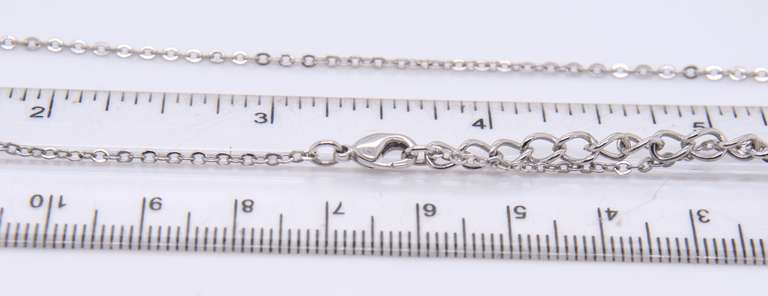 Vintage Sterling Silver Rolo Chain Necklace
