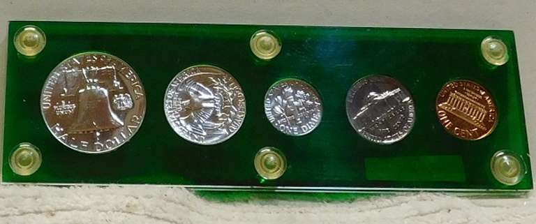 1961 GEM Sil PRF Set, Delux holder