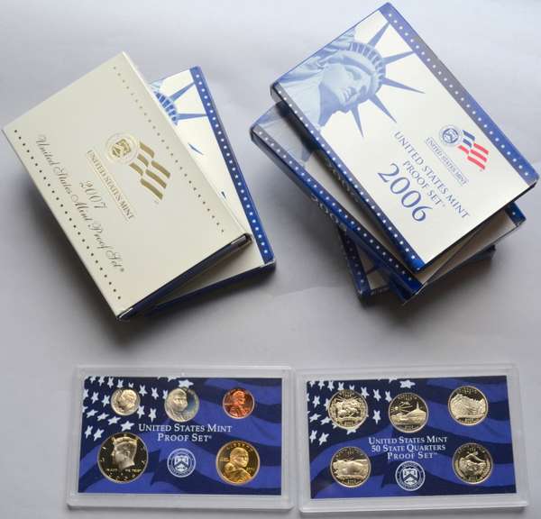 2002-2007 US Proof Sets.