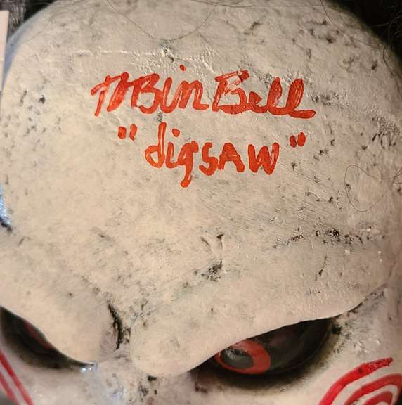 Tobin Bell Autographed Saw Jigsaw Billy Puppet Doll with Tricycle JSA Witness