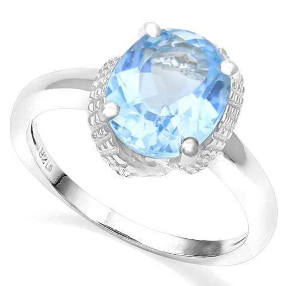 3.15 CT BABY SWISS BLUE TOPAZ 925 STERLING SILVER RING