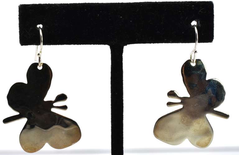Silver Butterfly Earrings