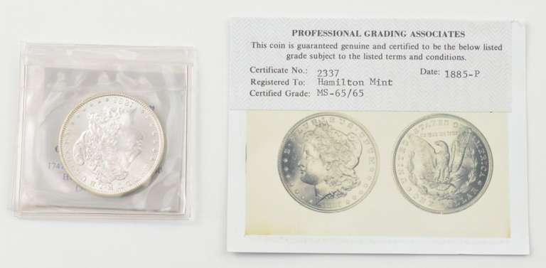 MS65 1885 Morgan Silver Dollar - Graded PGA